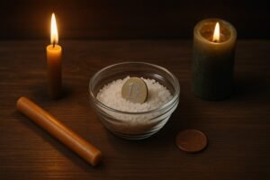 Pinigų ritualas su druska: senovinė gausos praktika