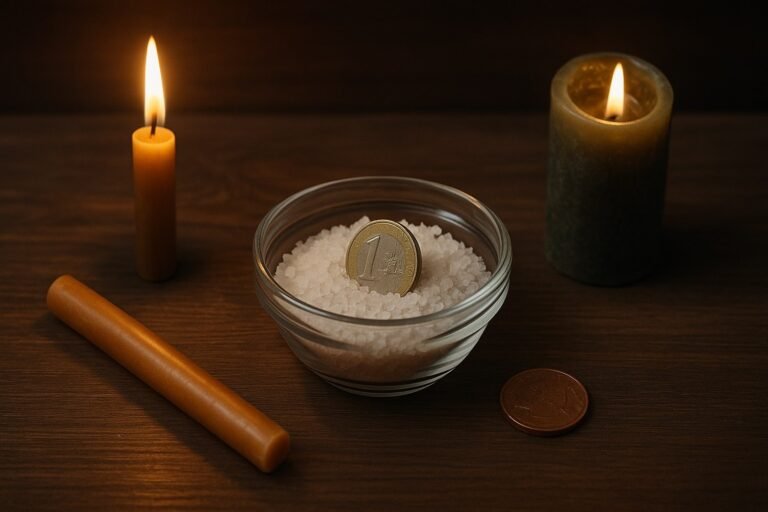 Pinigų ritualas su druska: senovinė gausos praktika