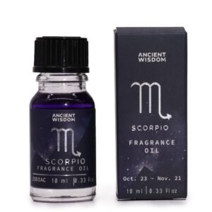 Zodiako kvapų aliejus „Skorpionas“ – Obsidiano ir tamsios kavos paslaptis (10 ml)