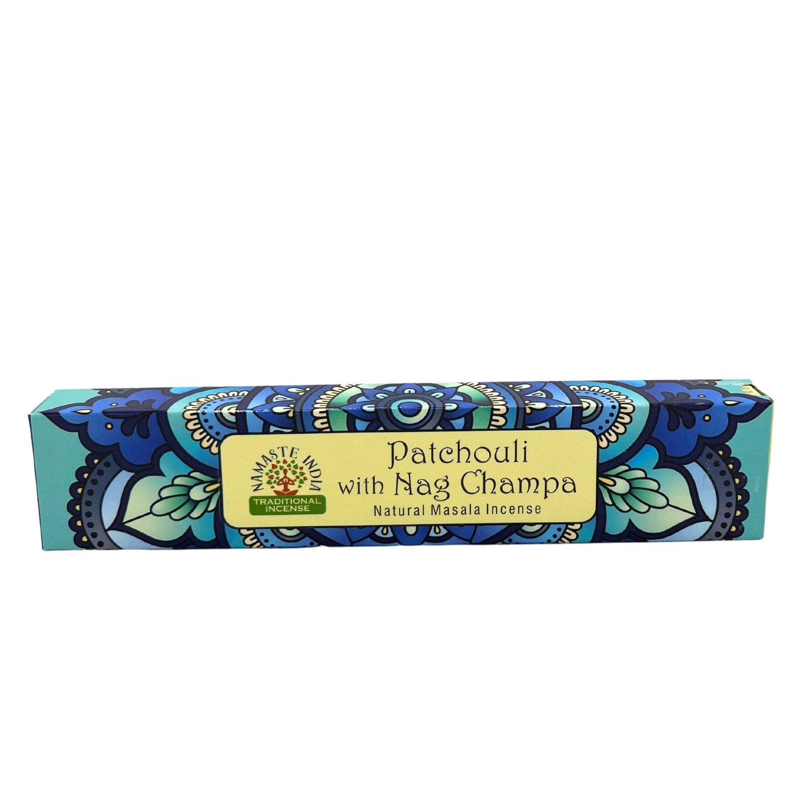 Smilkalų lazdelės „Namaste Mandala“ – pačiulių ir Nag Champa ritualo kvapas