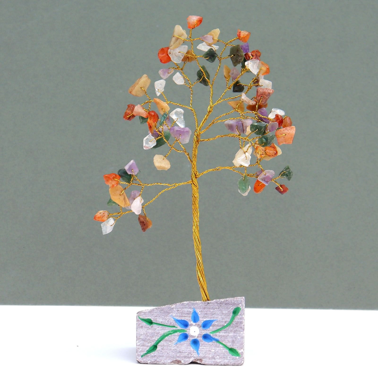 Indiškas brangakmenių medelis „Mixed Gemstone Tree“ – 80 akmenėlių namų magijai