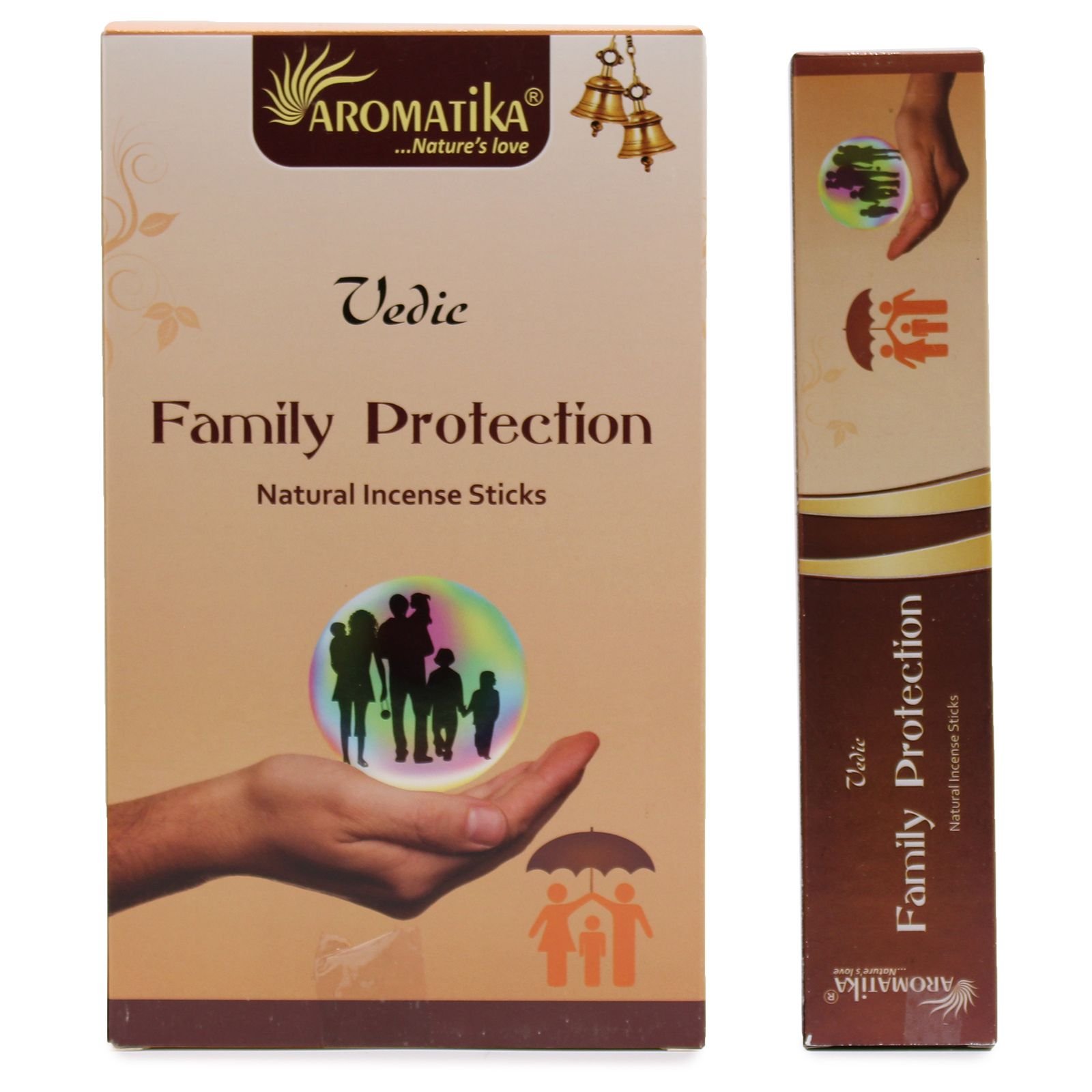 Vedic smilkalų lazdelės „Family Protection“ – jaukaus namų ritualo kvapas
