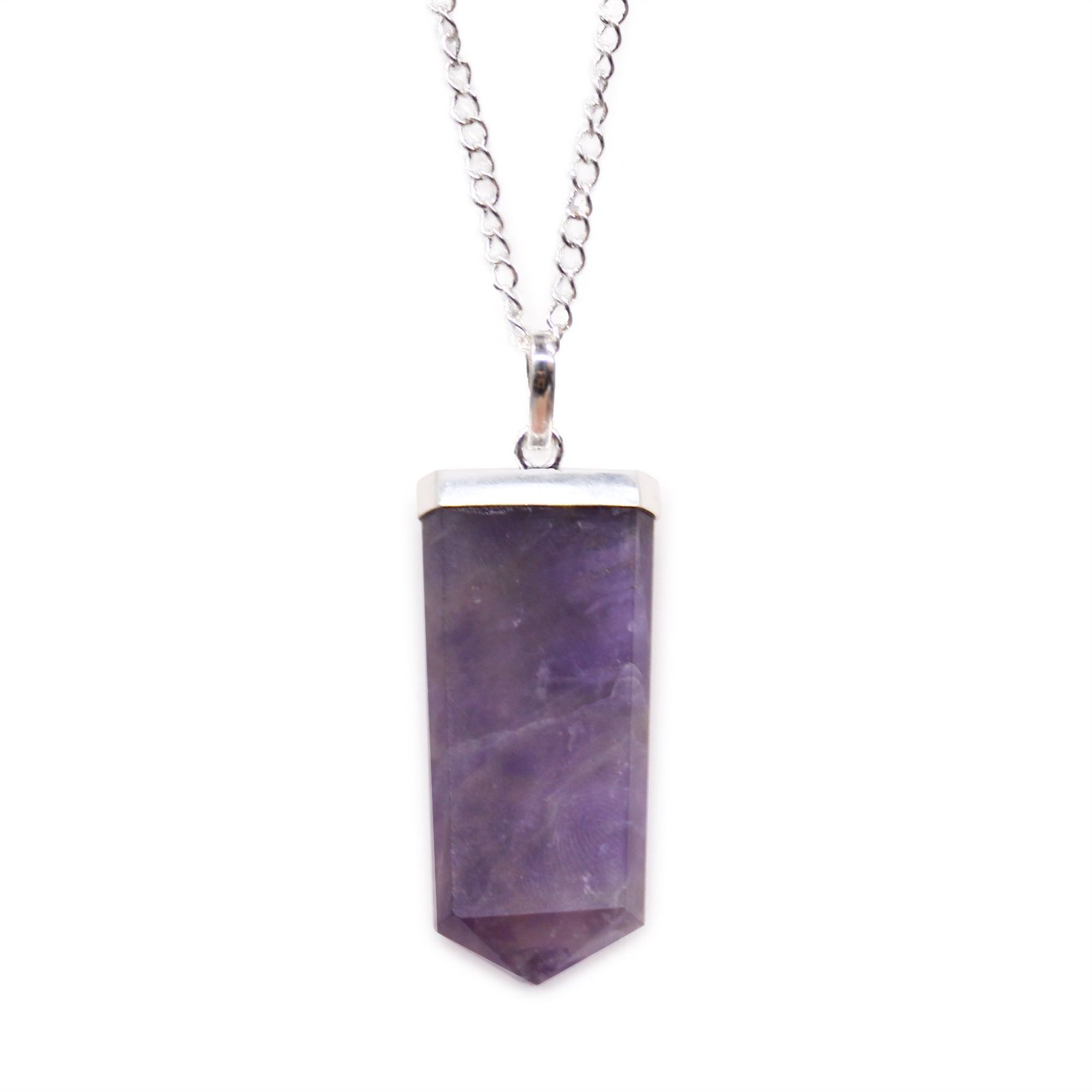 Pakabukas su ametistu „Gemstone Flat Pencil“ – sidabru dengta brangakmenio paslaptis