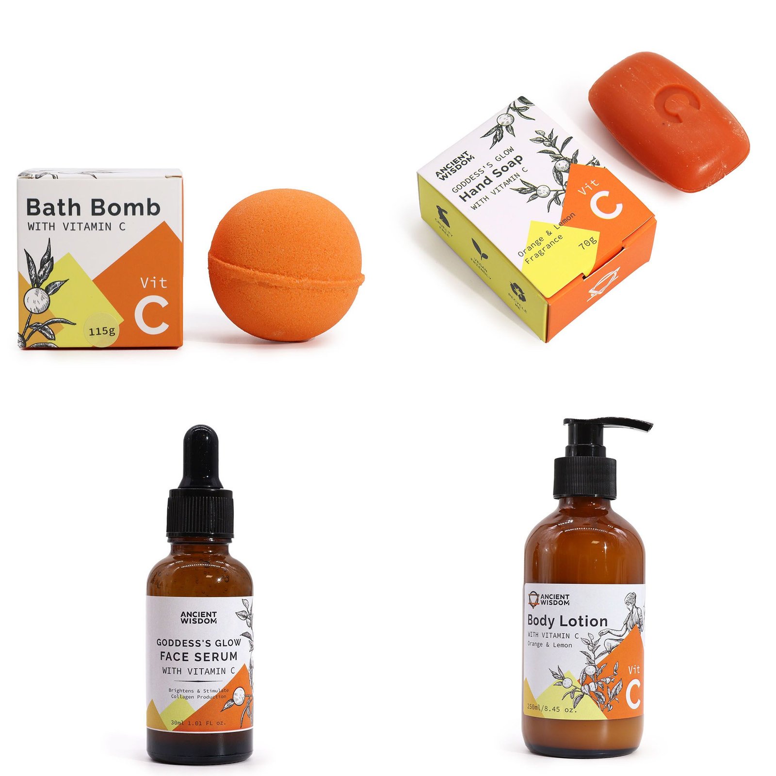 Vonios ritualų rinkinys „Radiance Ritual Collection“ – citrusinė šviesos akimirka