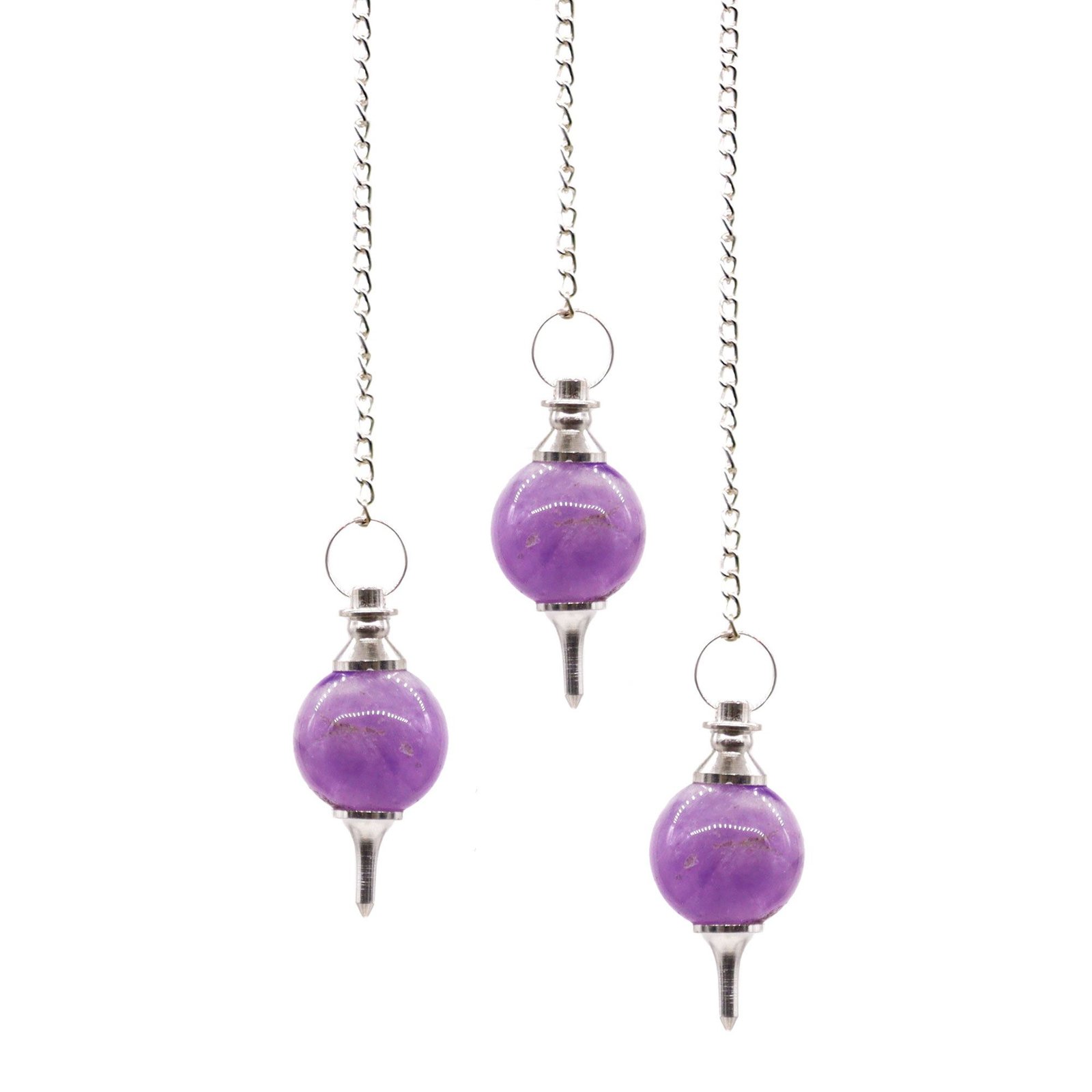 Švytuoklė „Amethyst“ – ametisto sferos paslaptis kasdieniam ritualui