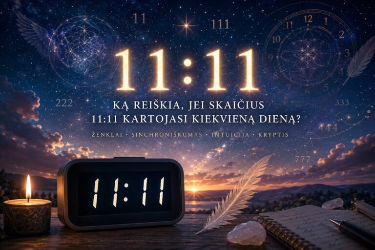 11:11 reikšmė: ką jums sako šis kasdien kartojamas ženklas