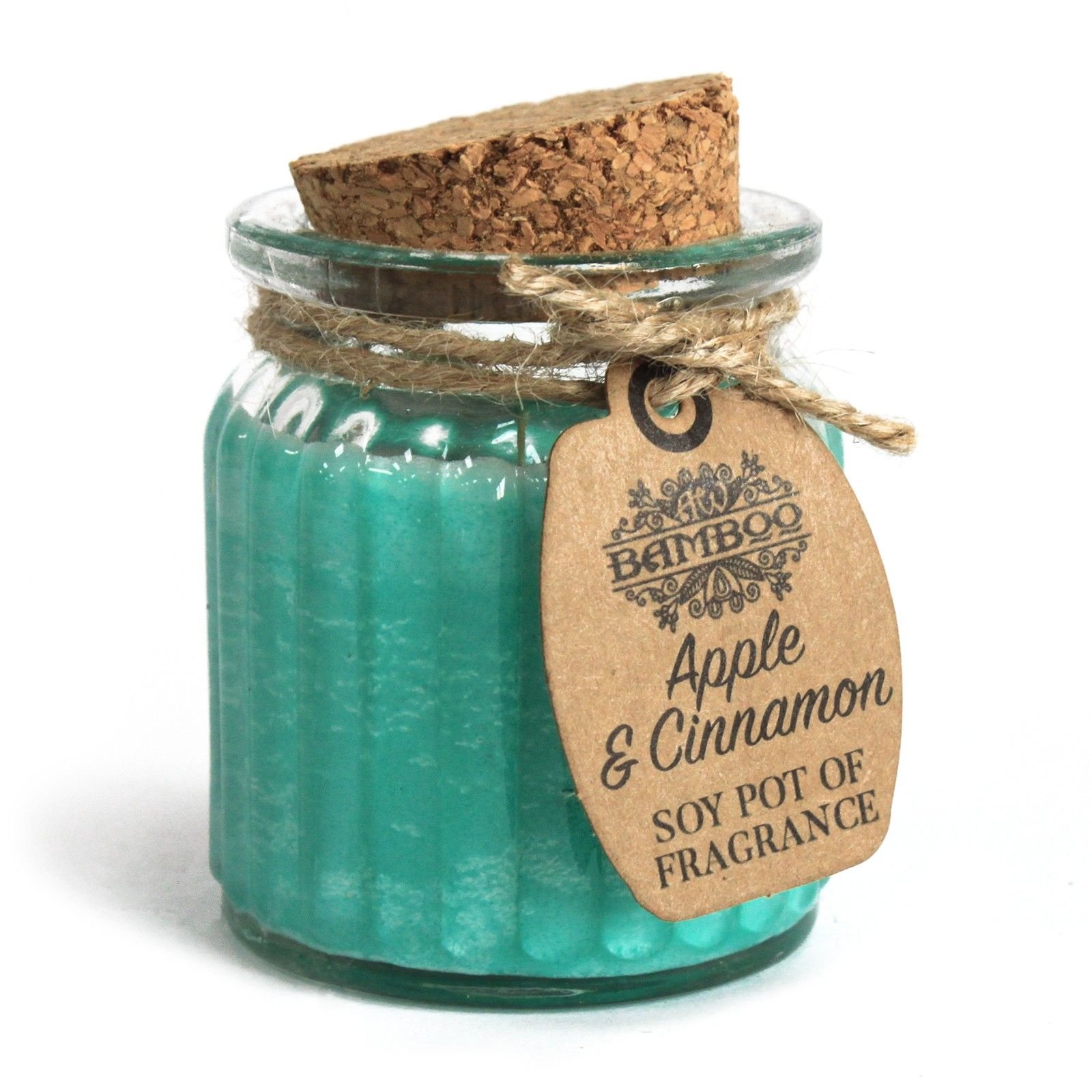 Sojų vaško žvakė indelyje „Apple & Cinnamon“ – jaukus obuolių ir cinamono ritualas
