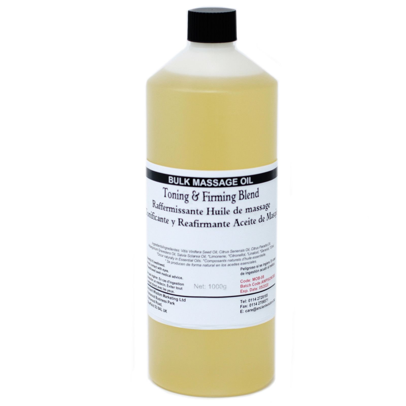 Masažo aliejus „Toning and Firming“ – natūralus grožio ritualas su citrusų gaiva