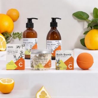 Vonios rinkinys „Ultimate Vitamin C Detox“ – citrusinė šviesos ir gaivos ceremonija