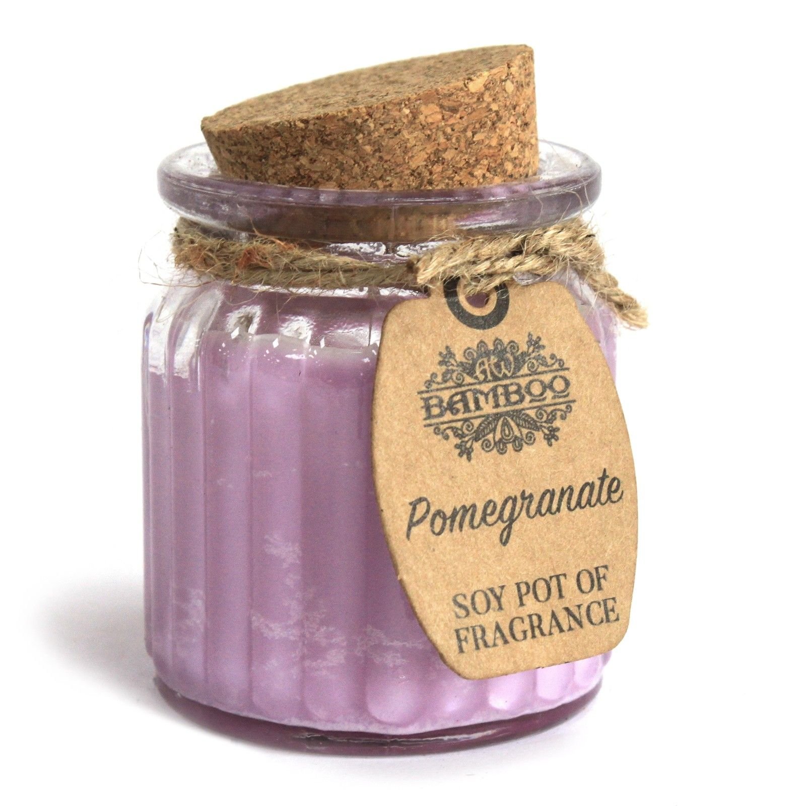 Sojų vaško žvakė indelyje „Pomegranate“ – granatų aromato jaukumo ritualas