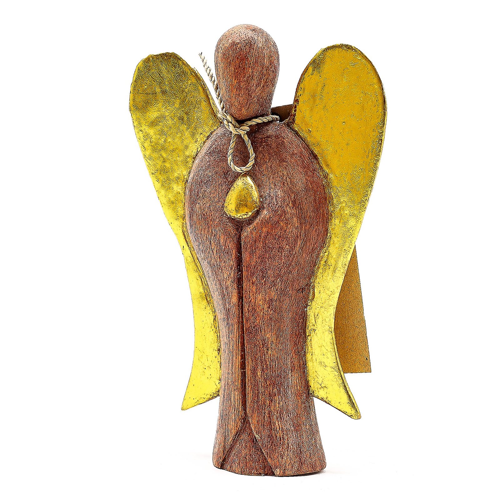 Hati-Hati angelas „Guardian“ – 15 cm suar medžio ramybės globėjas