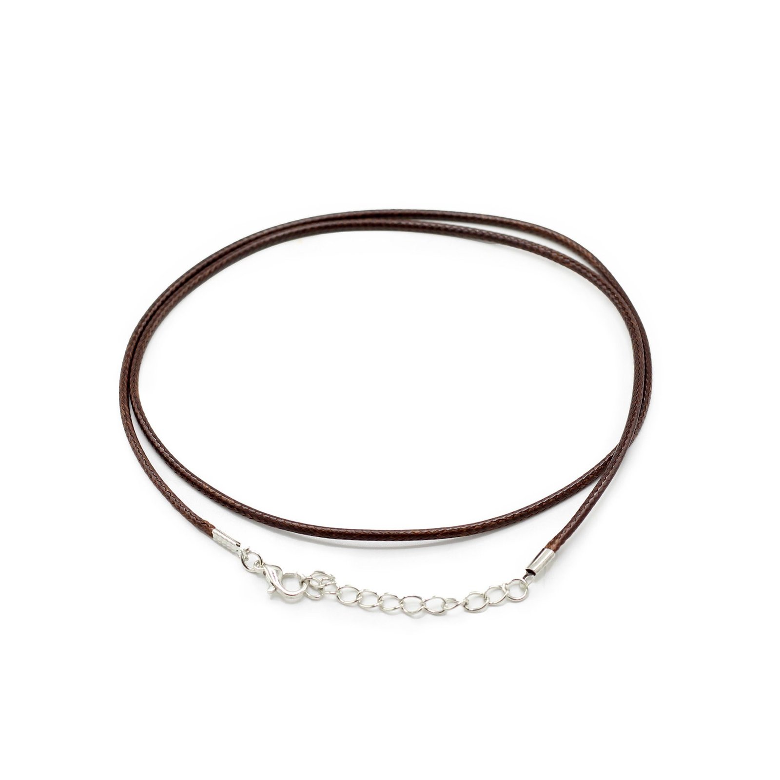 Vaškuota pakabuko virvelė „Dark Brown 112“ – 2 mm x 55 cm jaukiam papuošalo prisilietimui