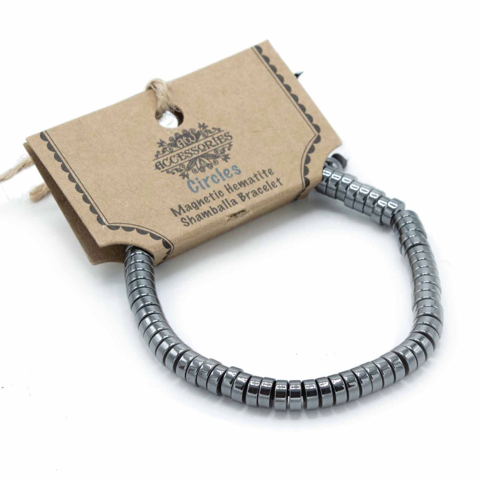 Magnetinė hematito Shamballa apyrankė „Rato paslaptis“ – energijos ir harmonijos simbolis
