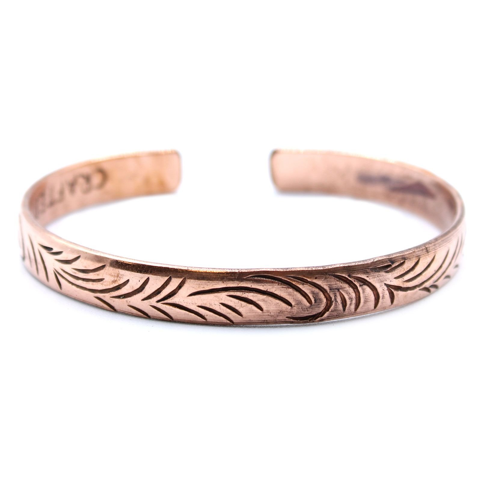 Tibetietiška mantros apyrankė „Copper Tibetan Bracelet“ – plonos genties sūkuriai iš vario