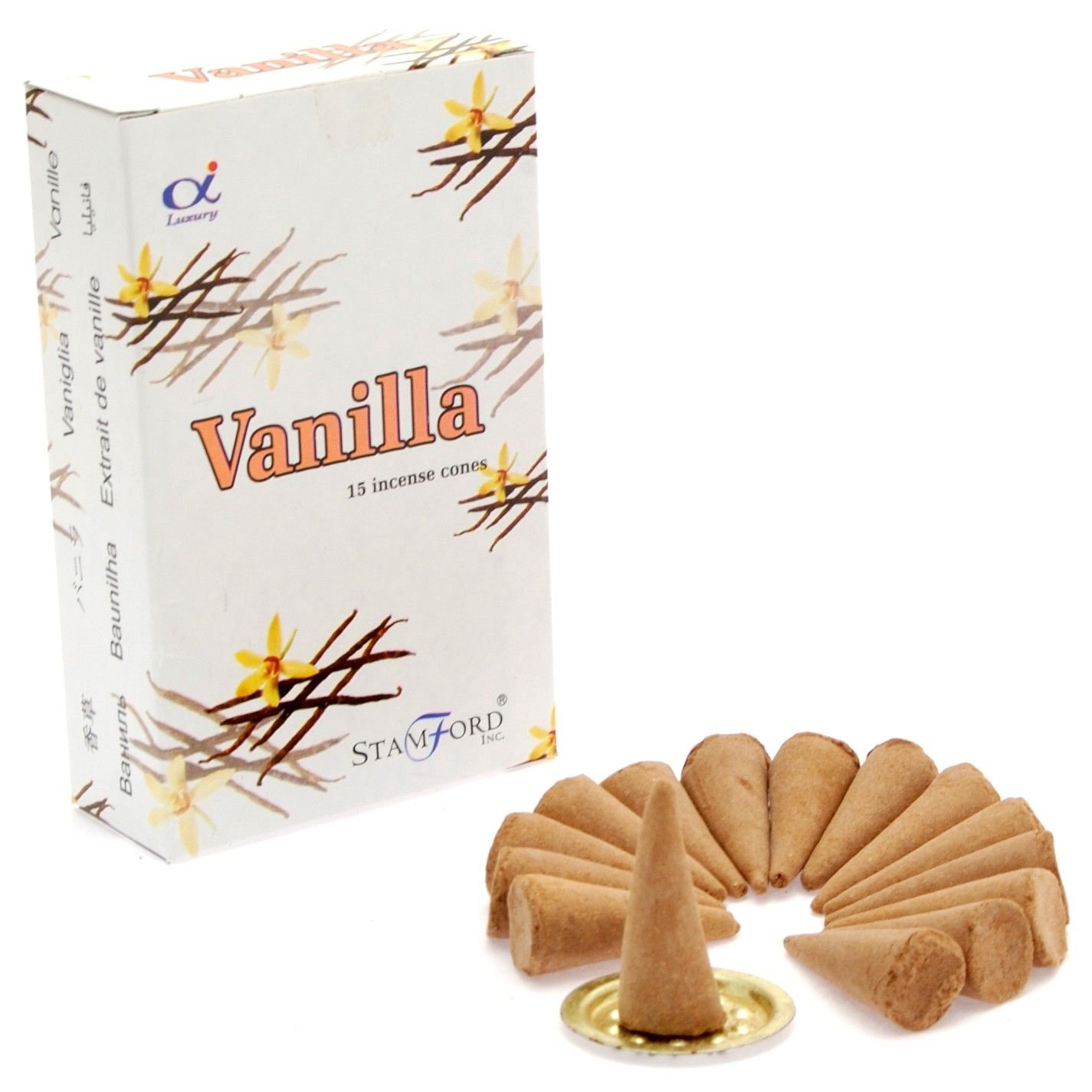 Smilkalų kūgeliai „Vanilla“ – šiltas klasikinės vanilės namų ritualas