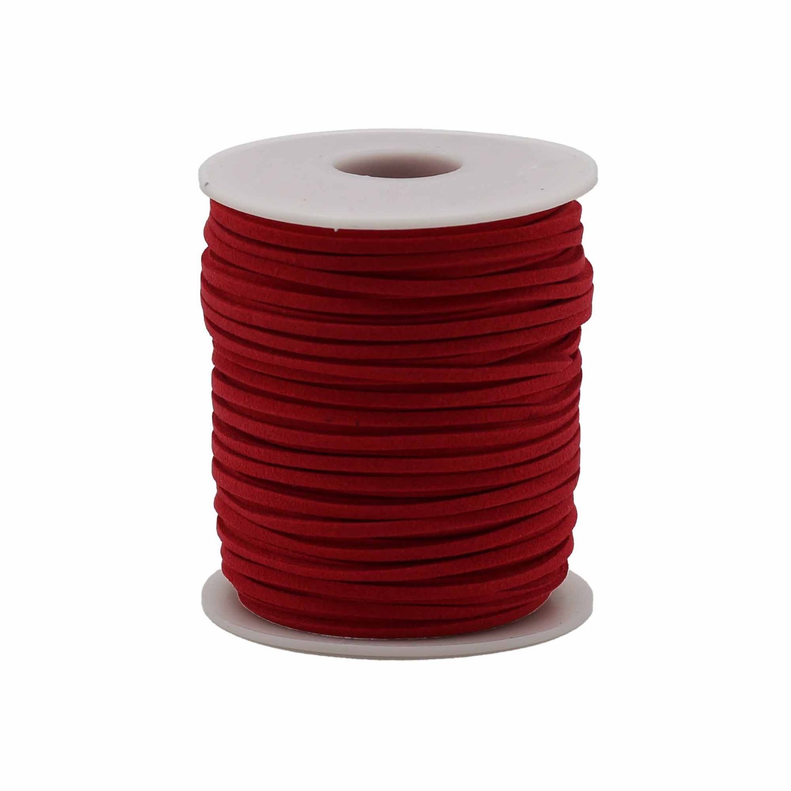 Pakabukų virvelė ritinyje „Red A056“ – 2,5 mm x 45 m aksominis raudonis