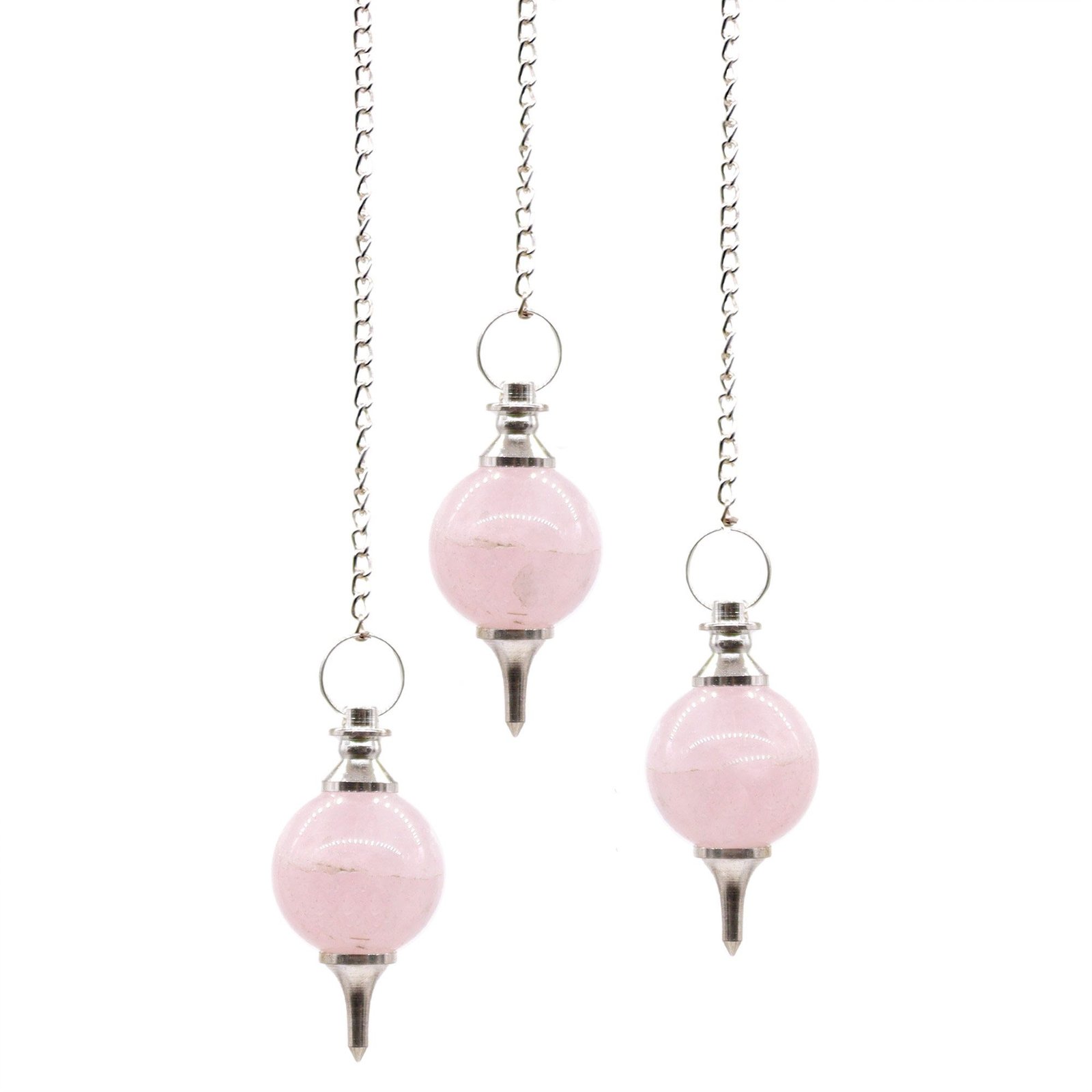 Švytuoklė „Rose Quartz“ – rožinio kvarco rutulio švelni intuicijos paslaptis