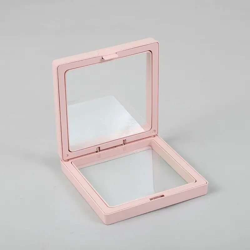 Magiškas 3D plūduriuojantis rėmelis papuošalams – rožinė svajonė 9x9 cm