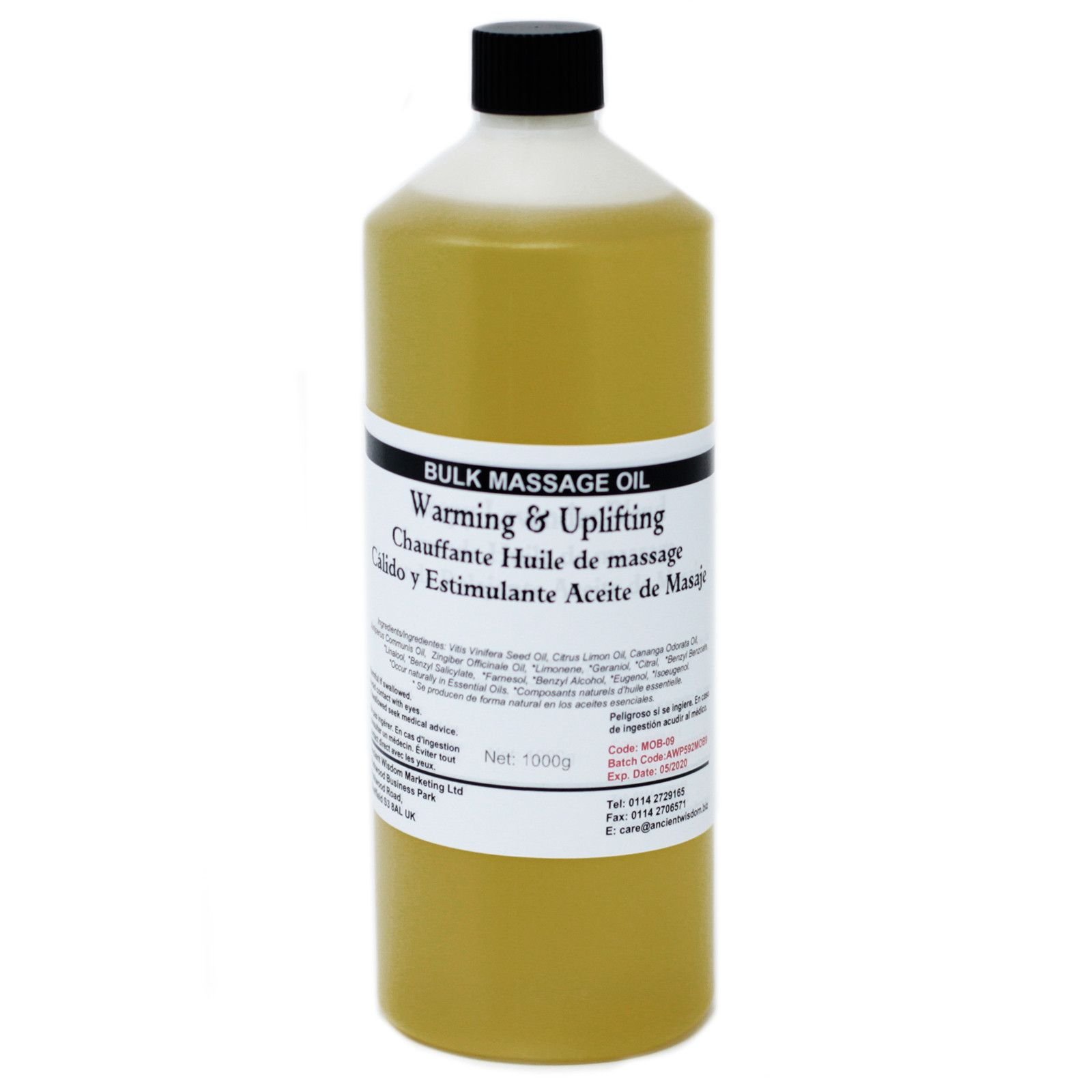 Masažo aliejus „Šiluma ir Pakylėjimas“ – aromatinė kelionė į gerovę 1 kg