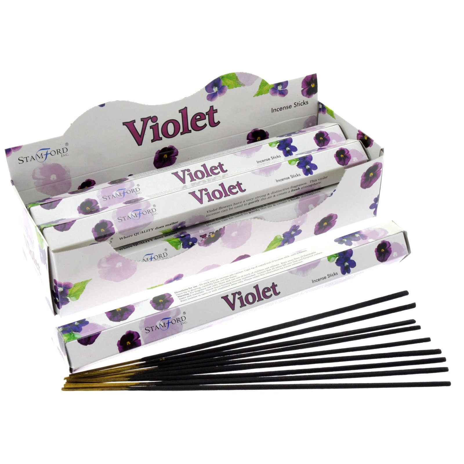 Smilkalų lazdelės „Violet“ – premium hex violetinės ramybės aromatas