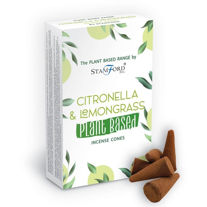 Augalinės kilmės smilkalų kūgeliai „Citronella & Lemongrass“ – gaivaus ritualo kvapas