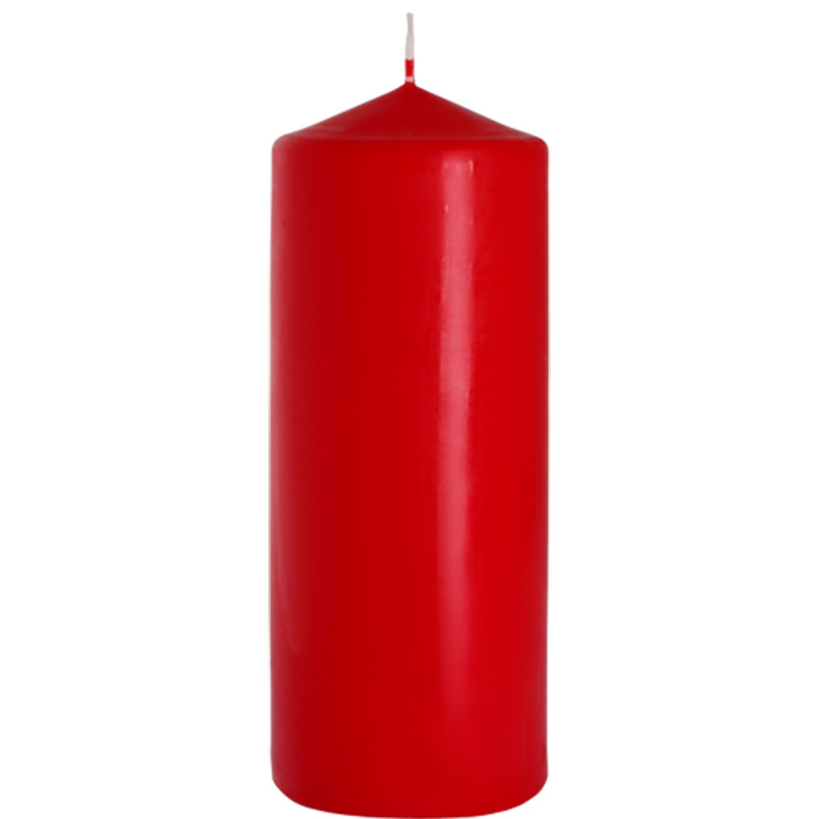 Koloninė žvakė „Red“ 80 × 200 mm – sodrios raudonos šviesos ritualas