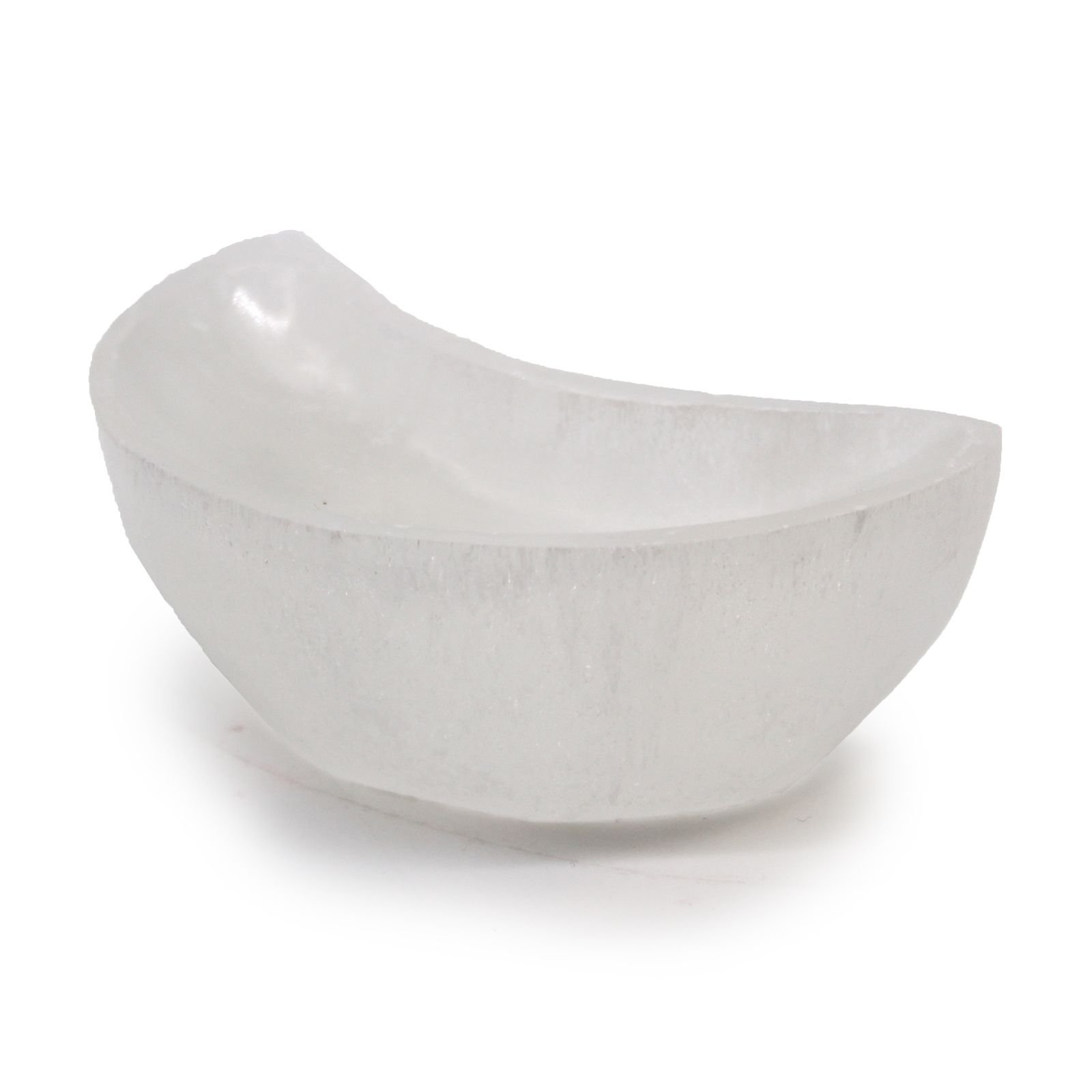 Selenito dubenėlis „Moon Bowl“ – 10 cm šviesos ir ramybės akcentas