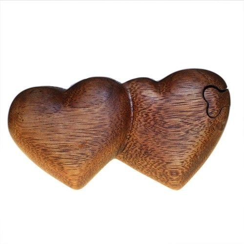 Medinė „Twin Hearts“ Balio magijos dėžutė – švelnių širdžių paslapties saugotoja