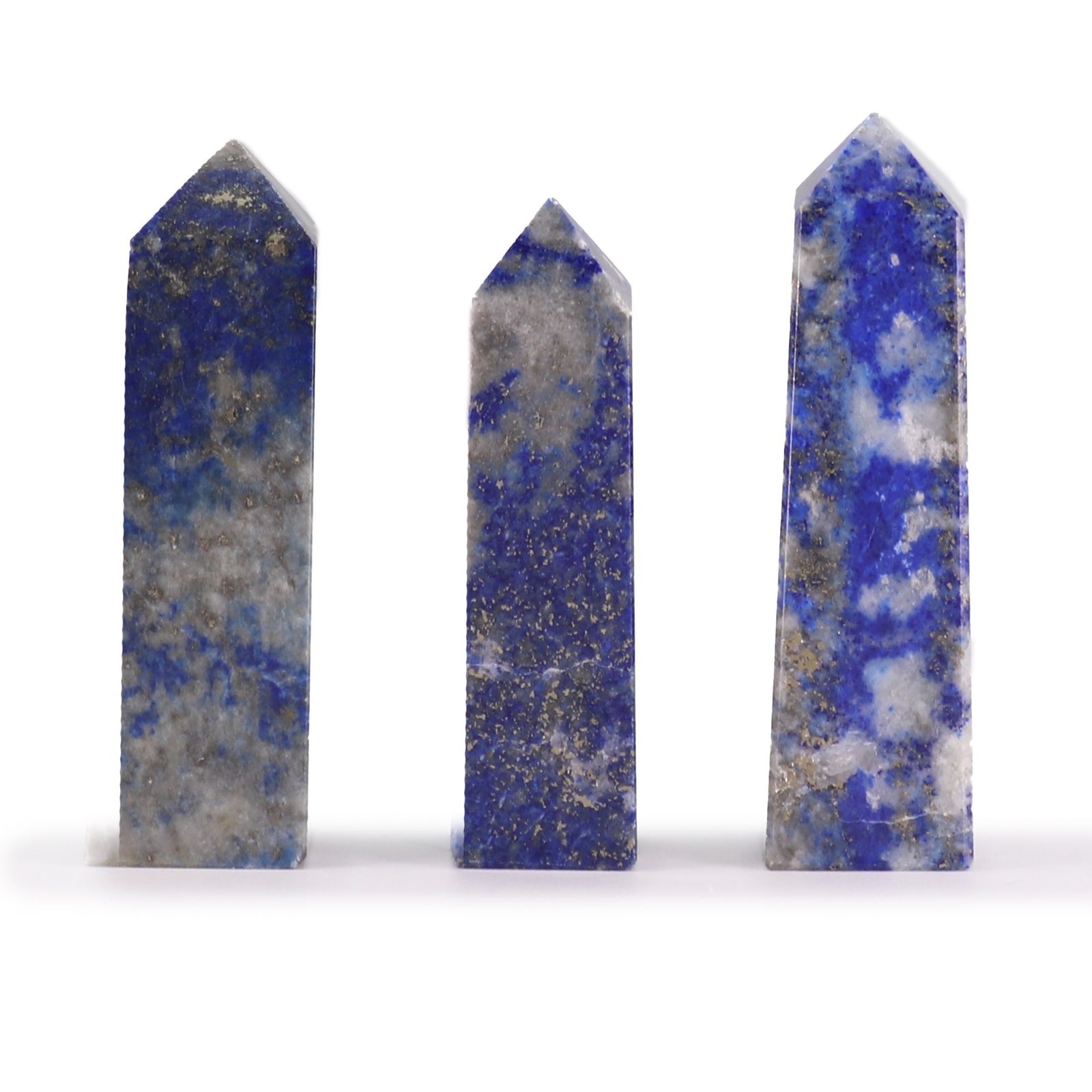 Brangakmenio obeliskas „Afghan Lapis“ – 5 cm mėlynos tylos akcentas