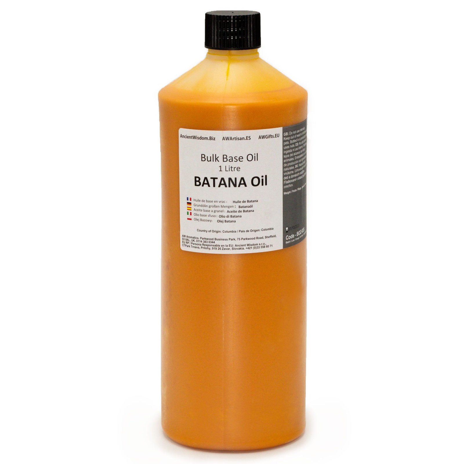 Baziniai aliejai „Batana Oil“ – 1 litro natūralus aromaterapijos pagrindas