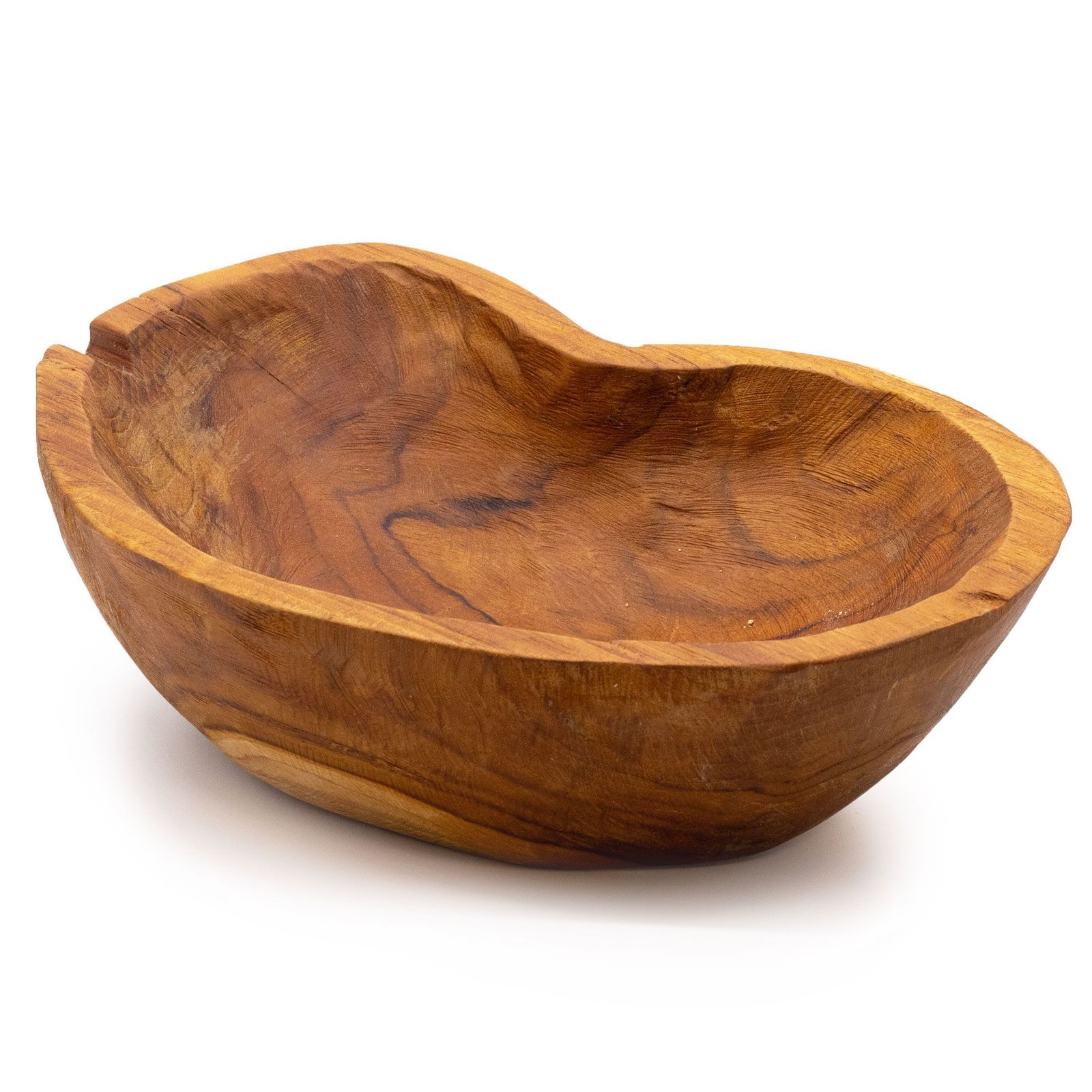Natūralios formos tikmedžio vaisių dubuo „Teakwood“ – 31 cm namų jaukumui