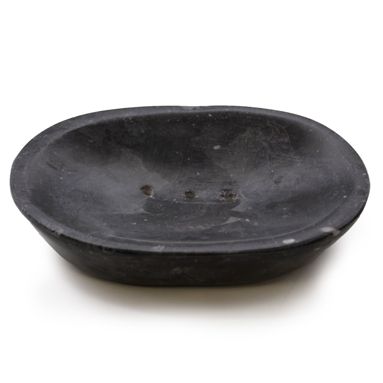 Akmeninė muilinė „Classic Oval Black Marble“ – juodo marmuro ramybės akcentas voniai
