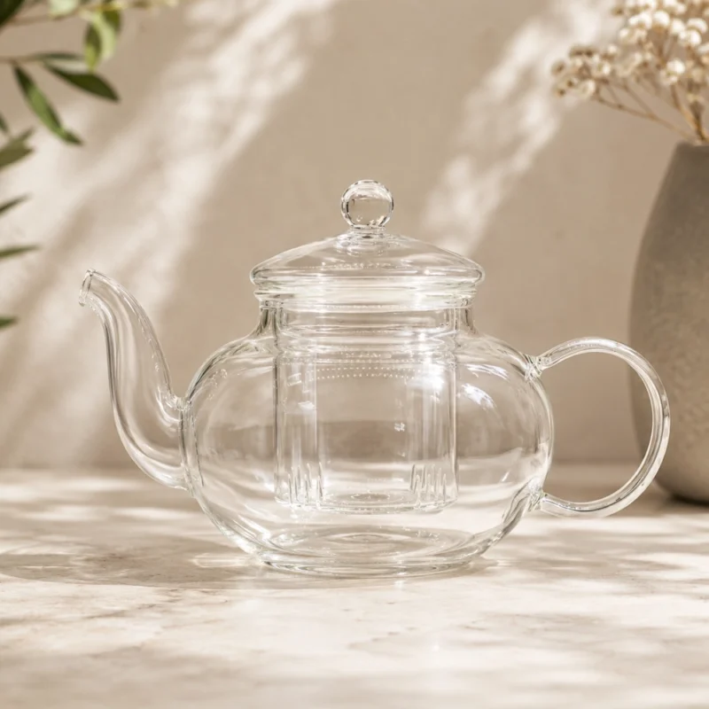 Stiklinis arbatos arbatinukas „Round Pearl“ – 400 ml