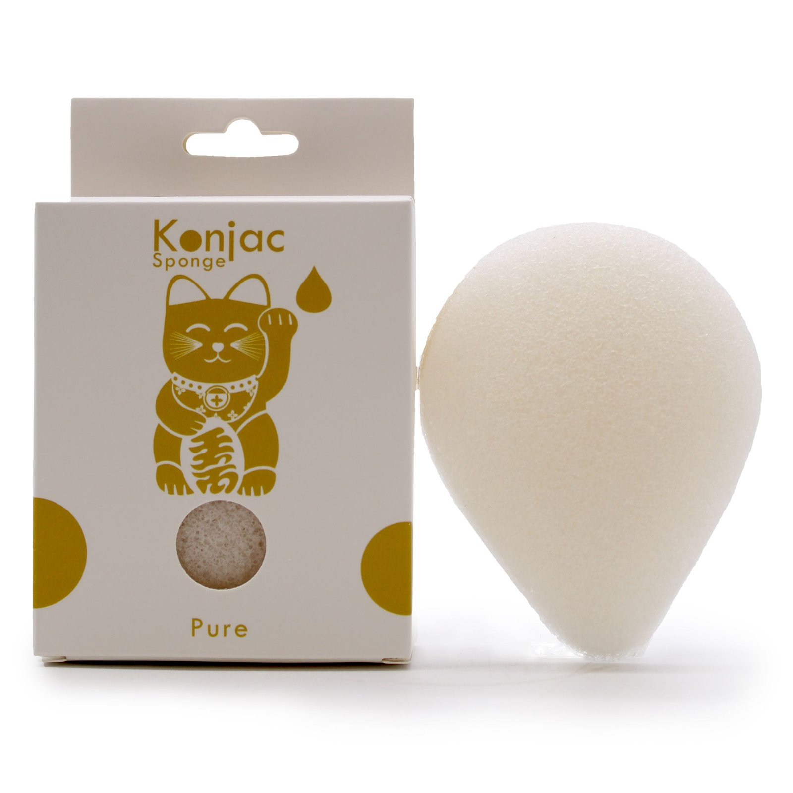 Lašo formos konjac kempinėlė „Sensitive skin“ – švelnus kasdienės švaros ritualas