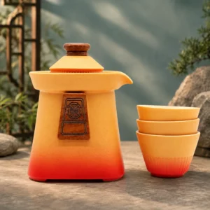 Šventyklos arbatinuko rinkinys „Orange Earth“ – ritualinei arbatos magijai