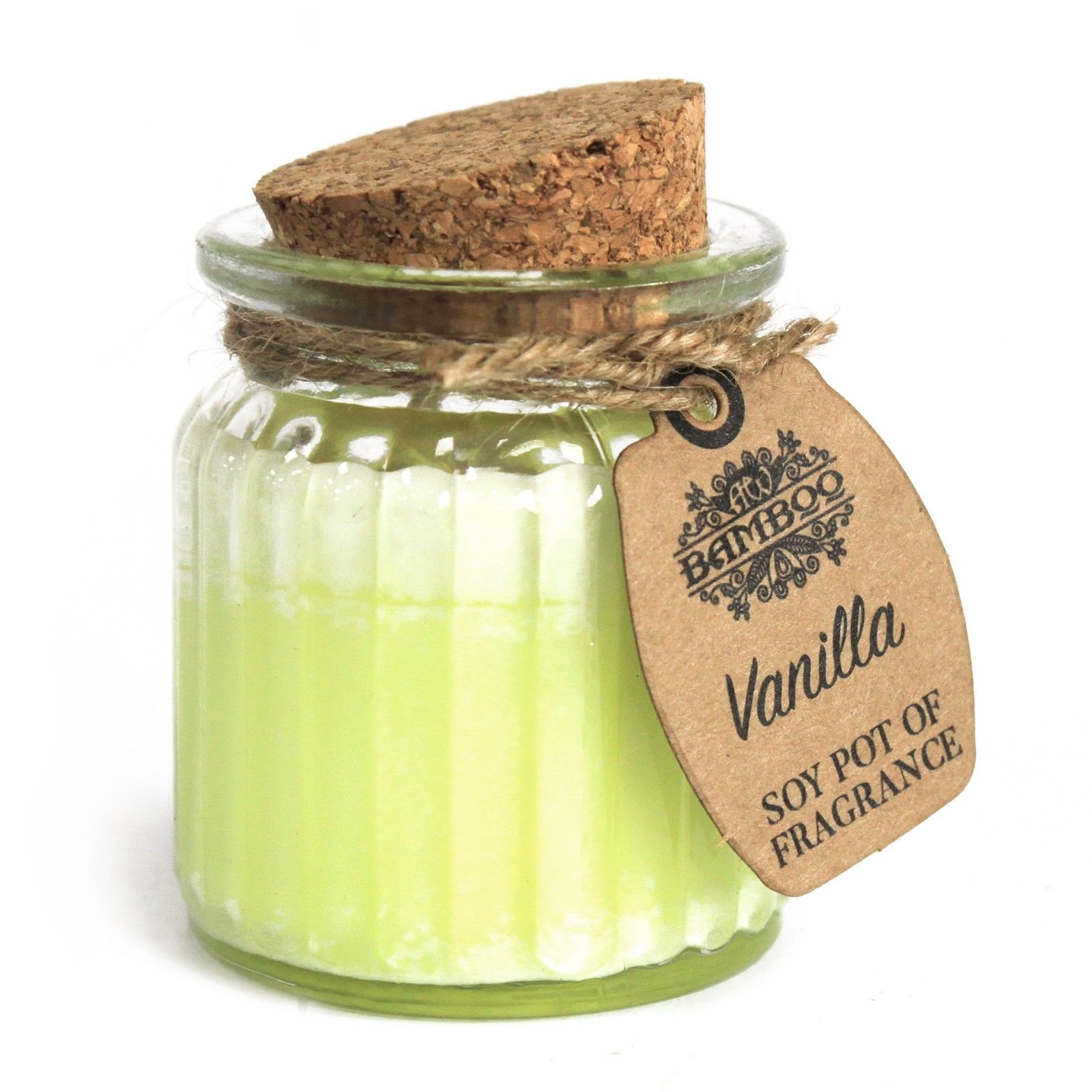 Sojų vaško žvakė indelyje „Vanilla“ – švelnios vanilės jaukumo ritualas