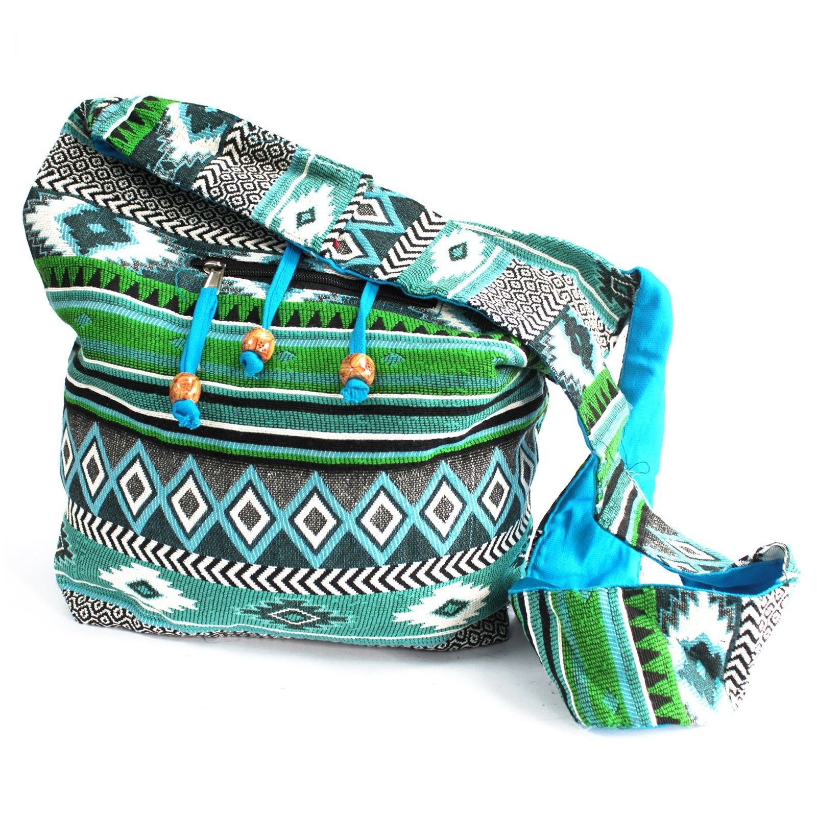 Kasdienis krepšys „Teal Student Bag“ – jacquard audinio kelionių ramybė
