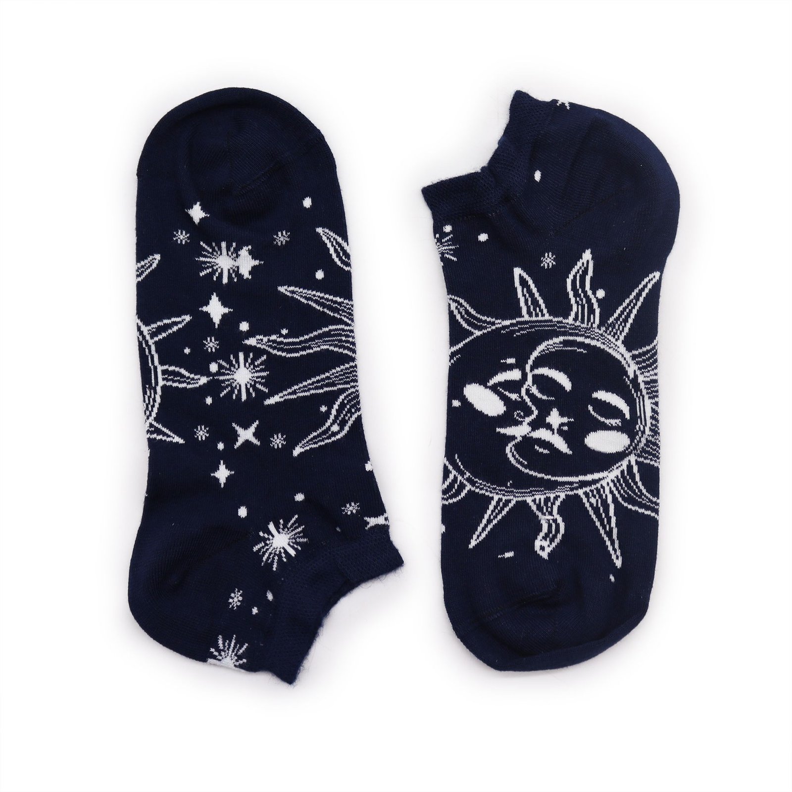 Bambukinės žemos kojinės „Sun and Moon“ – švelnus dienos ir nakties balansas