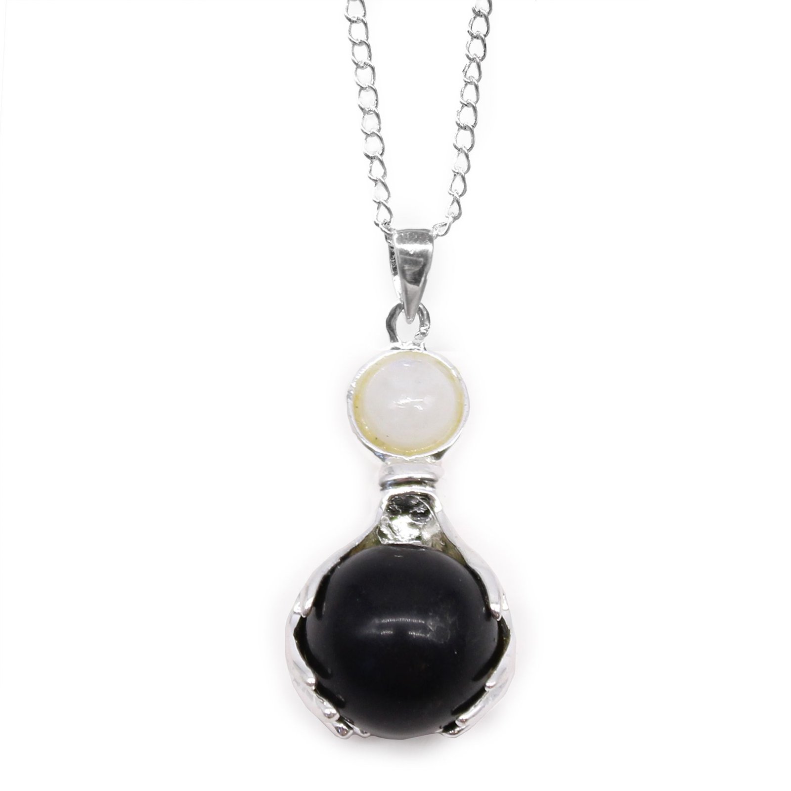 Pakabukas „Black Agate“ – sidabru dengtas brangakmenio talismanas kasdienai