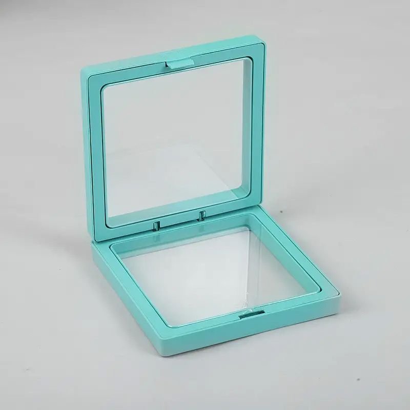 Magiškas 3D plūduriuojantis rėmelis 7x7 cm – teal spalvos paslaptis jūsų papuošalams