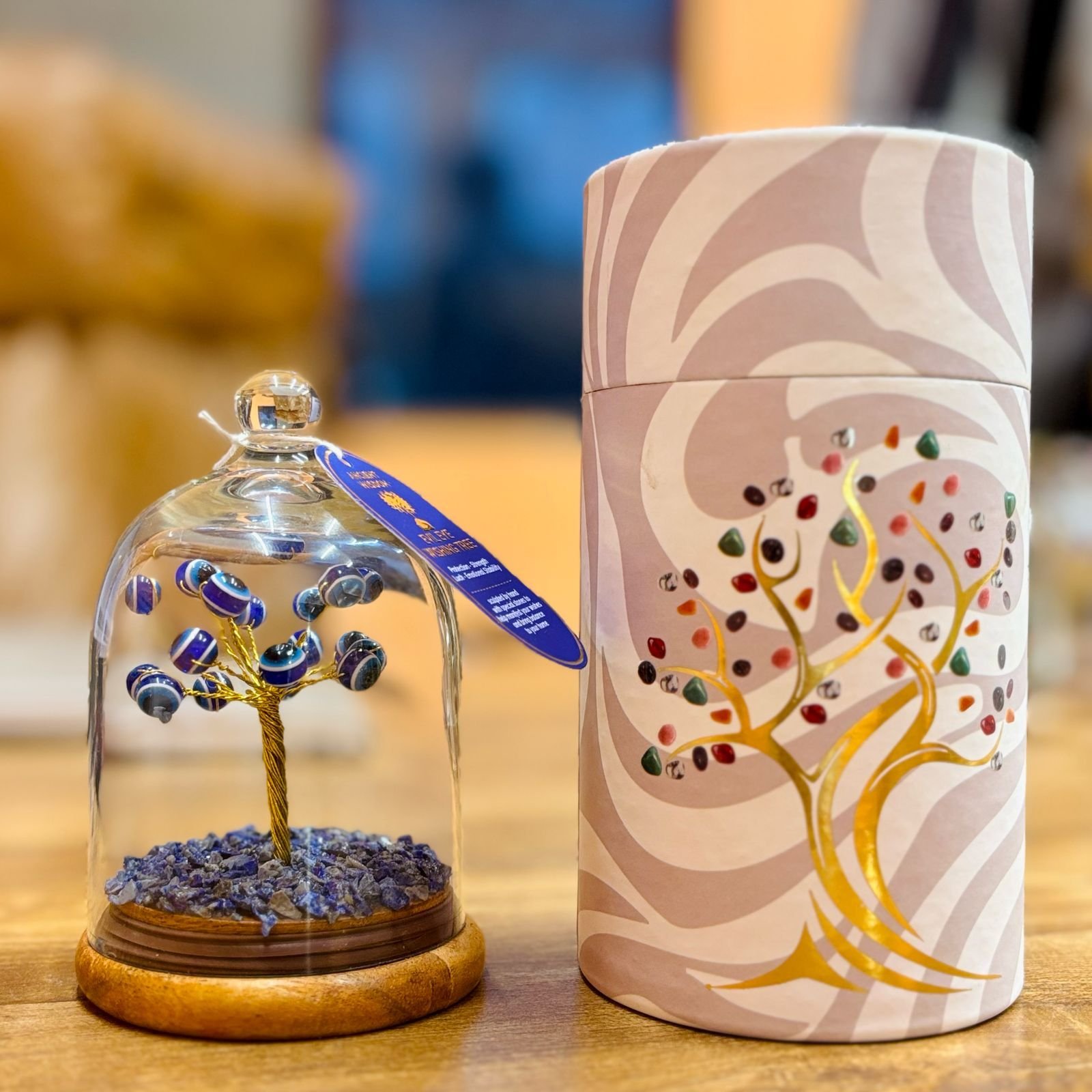 Brangakmenių medelių sodas „Evil Eye on Lapis“ – lapis lazuli apsaugos akcentas