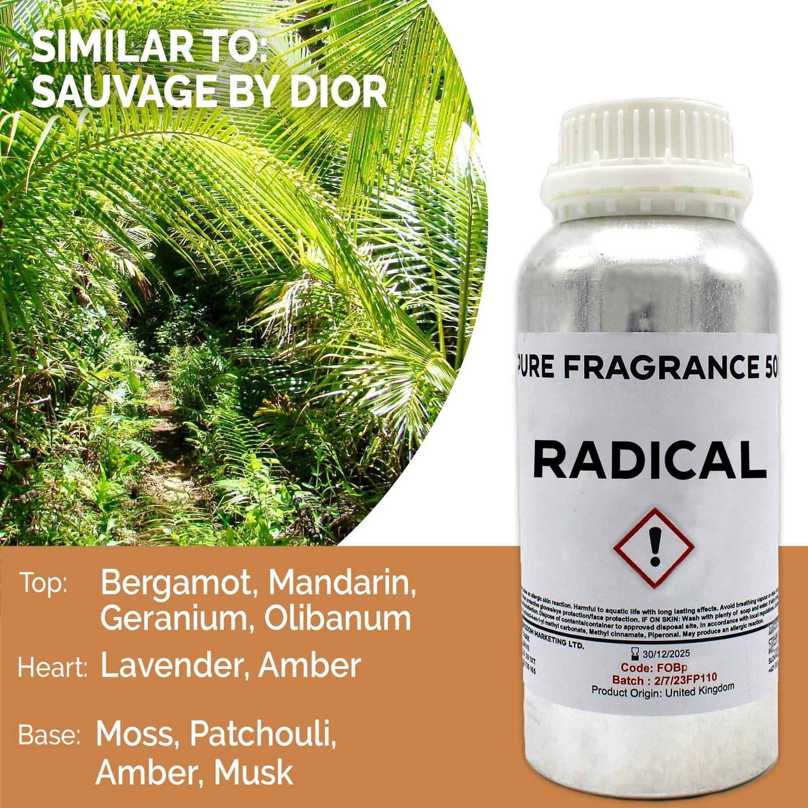 Grynas kvapnusis aliejus „Radical Pure“ – 500 ml namų ritualo paslaptis