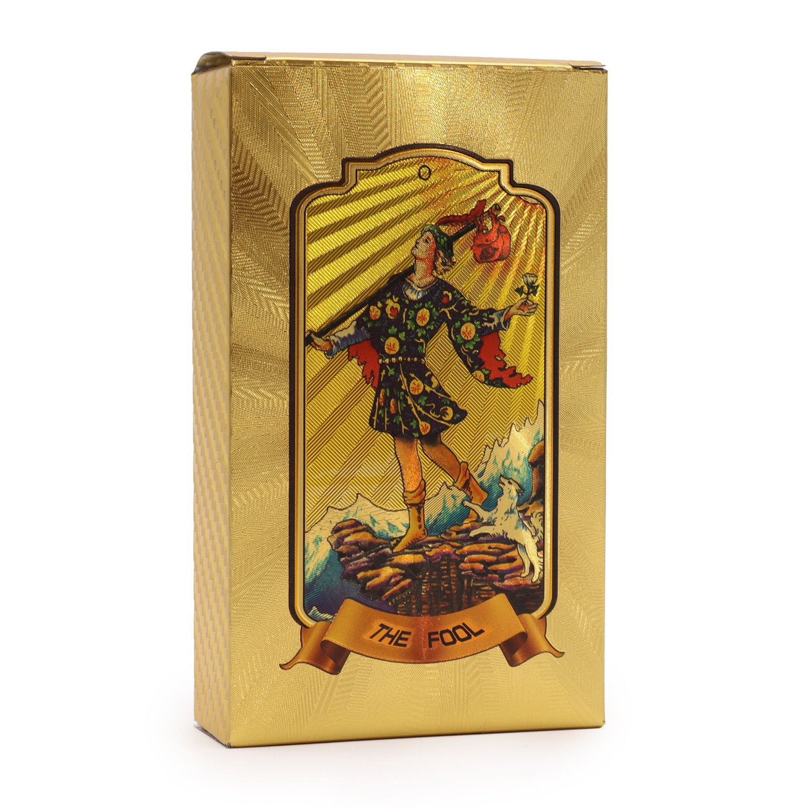 Taro kortų rinkinys „Golden Tarot Card Set“ – auksinės paslapties skaitymo akimirka