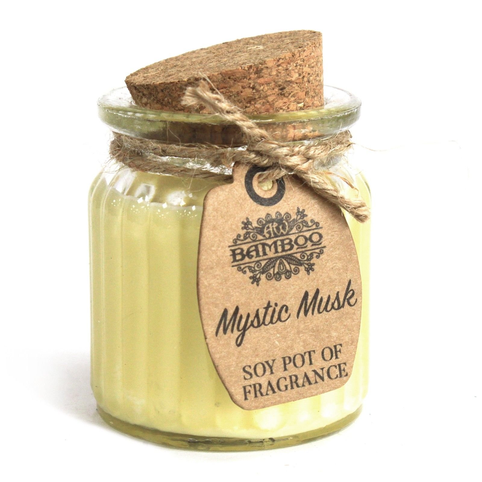 Sojų vaško žvakė indelyje „Mystic Musk“ – paslaptingo muskuso jaukumo šviesa