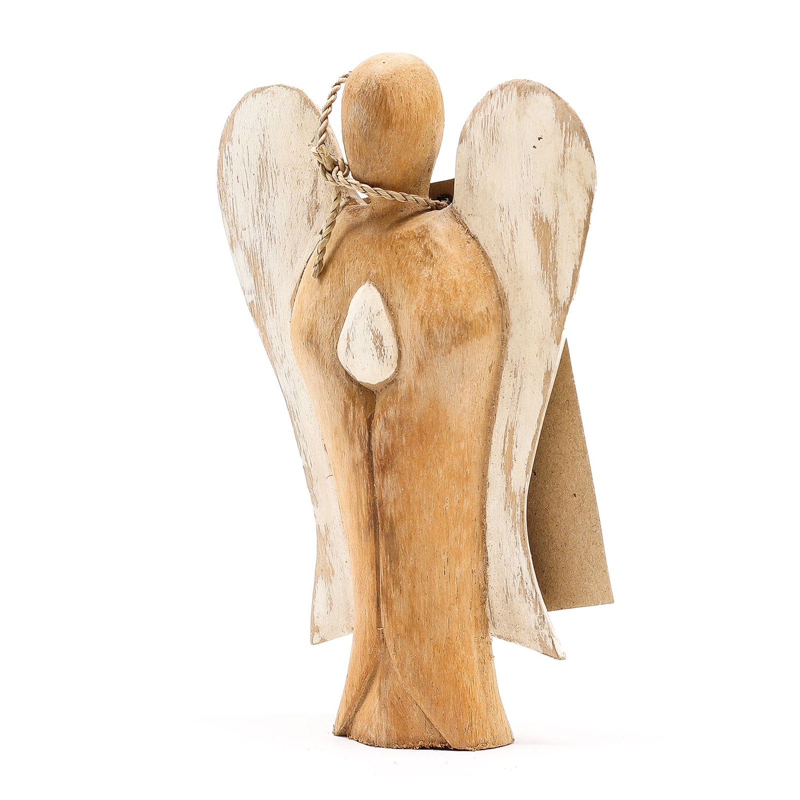 Hati-Hati angelas „Peace“ – 15 cm suar medžio ramybės žavesys