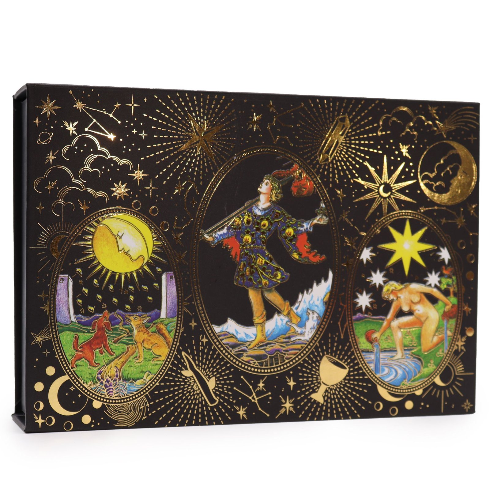 Taro kortų dovanų rinkinys „Gold Foil Tarot“ – pradėkite magijos kelionę