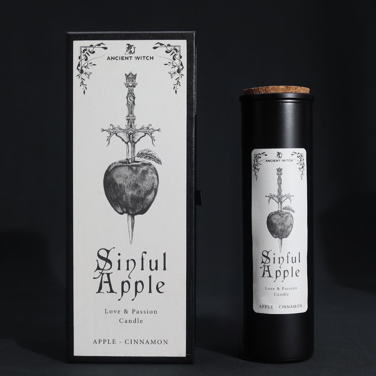 Sojų vaško žvakė „Sinful Apple“ – paslaptingas obuolio ritualo aromatas