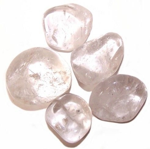 24 dideli gludinti akmenys „Rock Crystal“ – skaidrios šviesos ramybės rinkinys