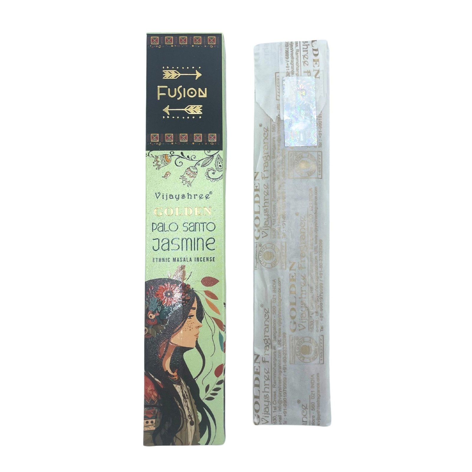 Smilkalų lazdelės „Golden Palo Santo“ – auksinis jazminų ir šventmedžio ritualas