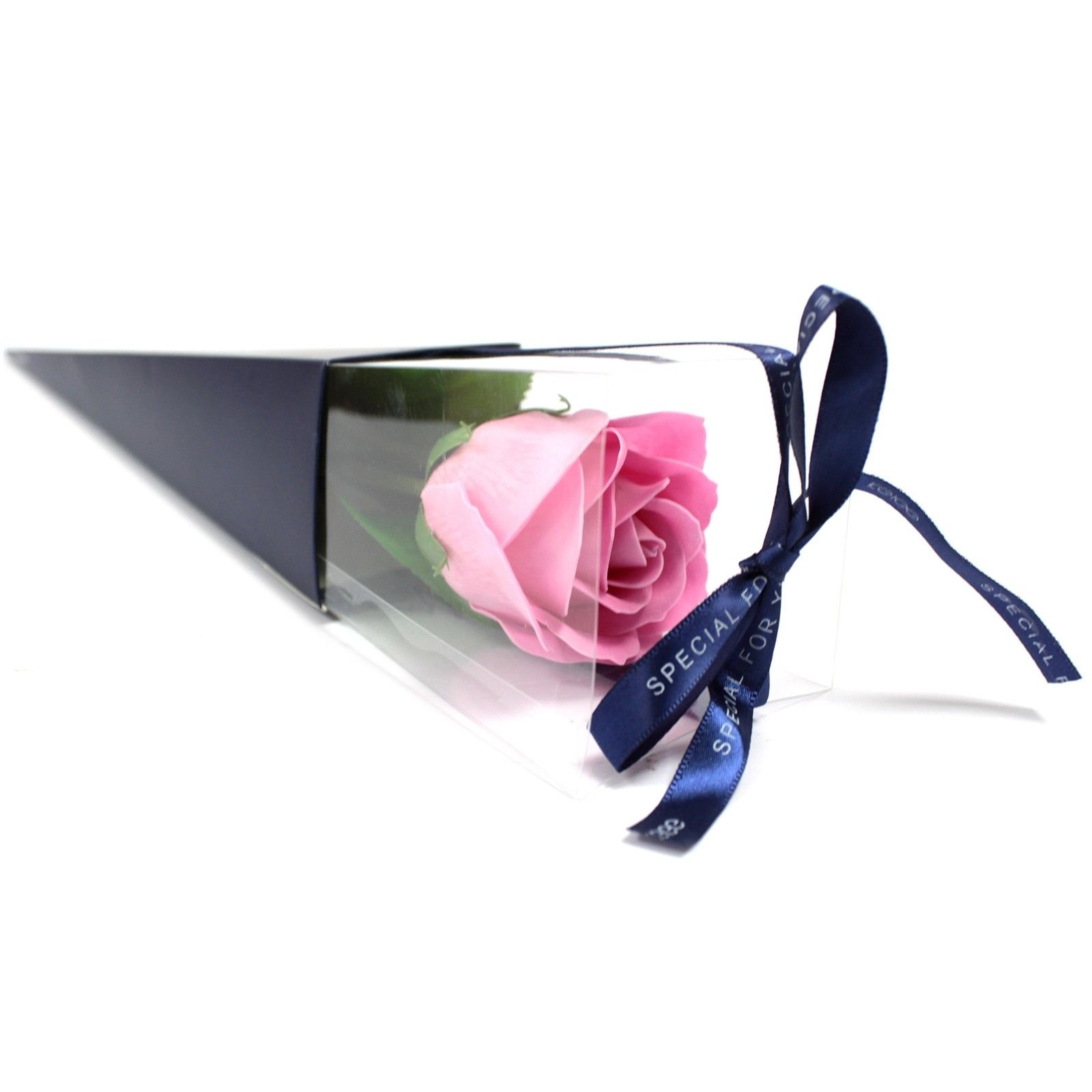Muilo gėlė „Single Rose“ – švelnios rožinės rožės prabangos akcentas